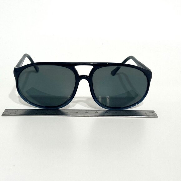 Ocean Waves Aviator Polarized Sunglasses Blue Ombre + Case - Picture 3 of 11